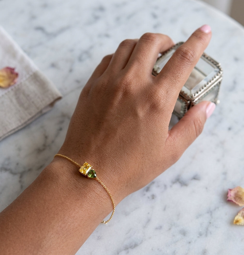 Toi Et Moi Birthstone Bracelet
