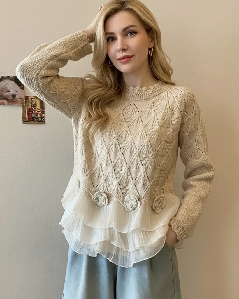 Natalie™ | Ruffle Knit Cardigan