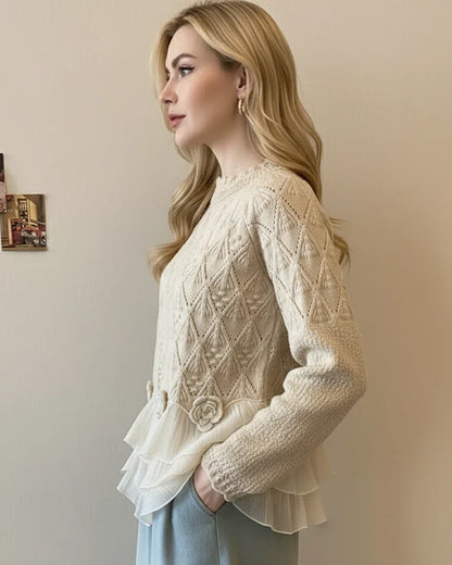 Natalie™ | Ruffle Knit Cardigan