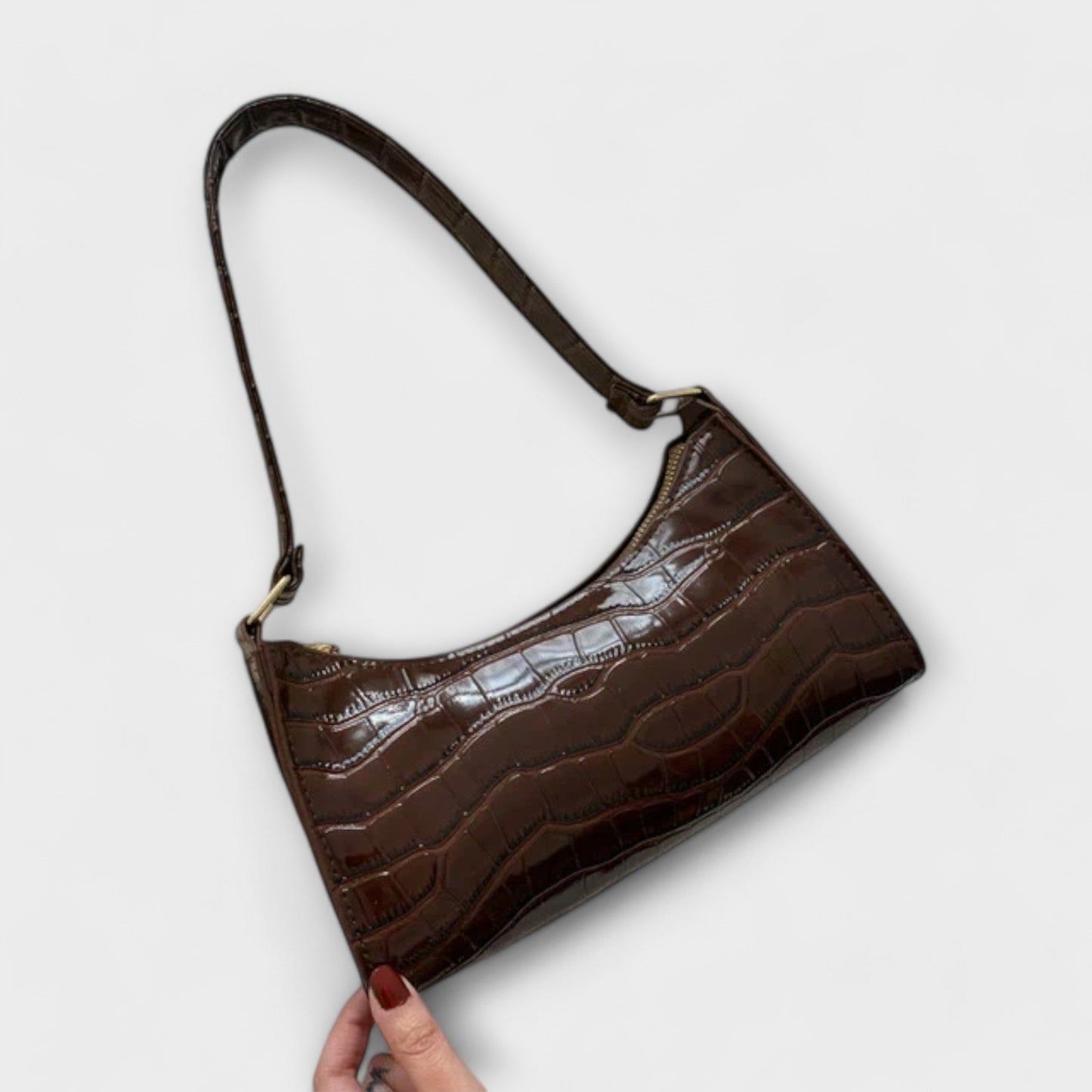Solene™ | Glossy Leather Everyday Bag