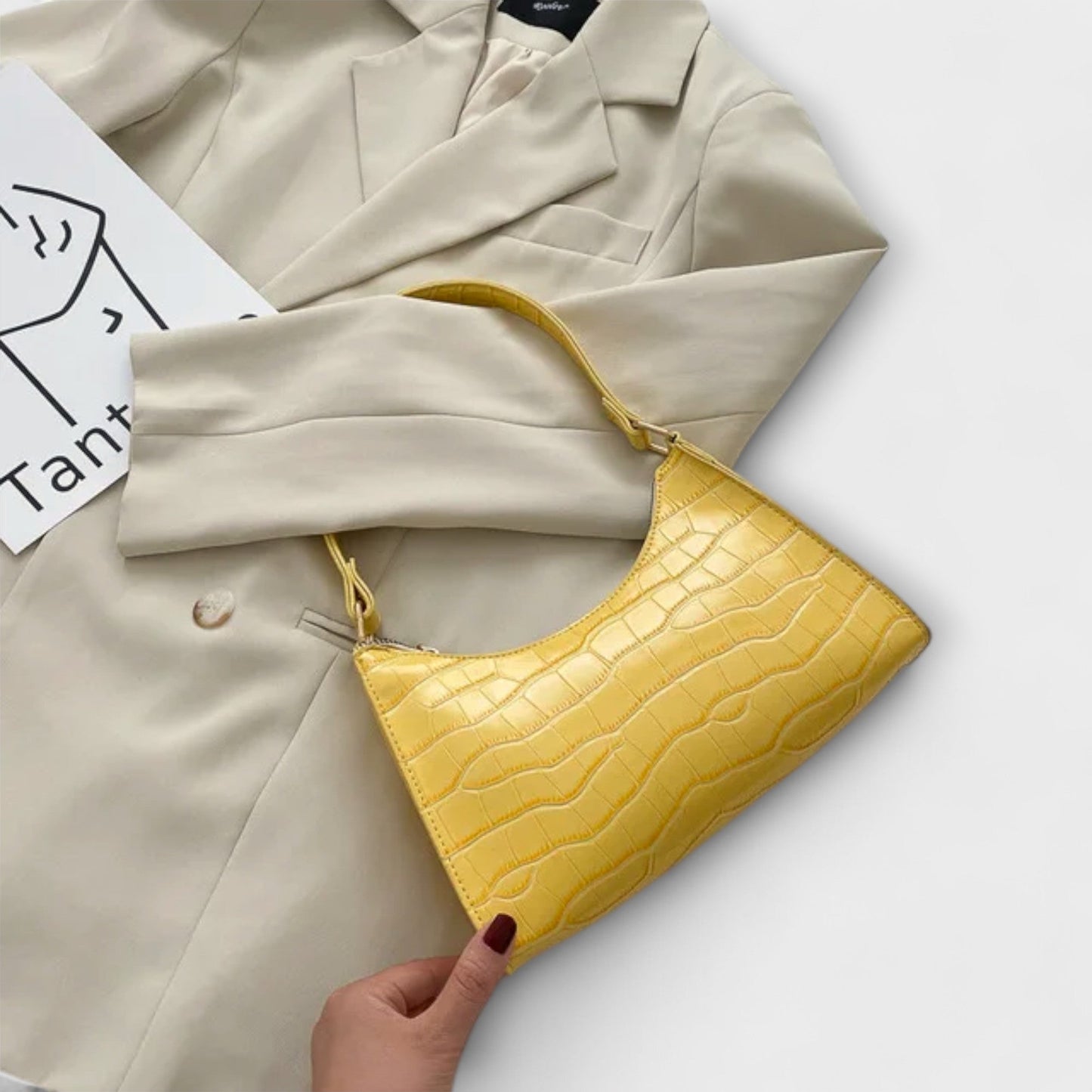 Solene™ | Glossy Leather Everyday Bag