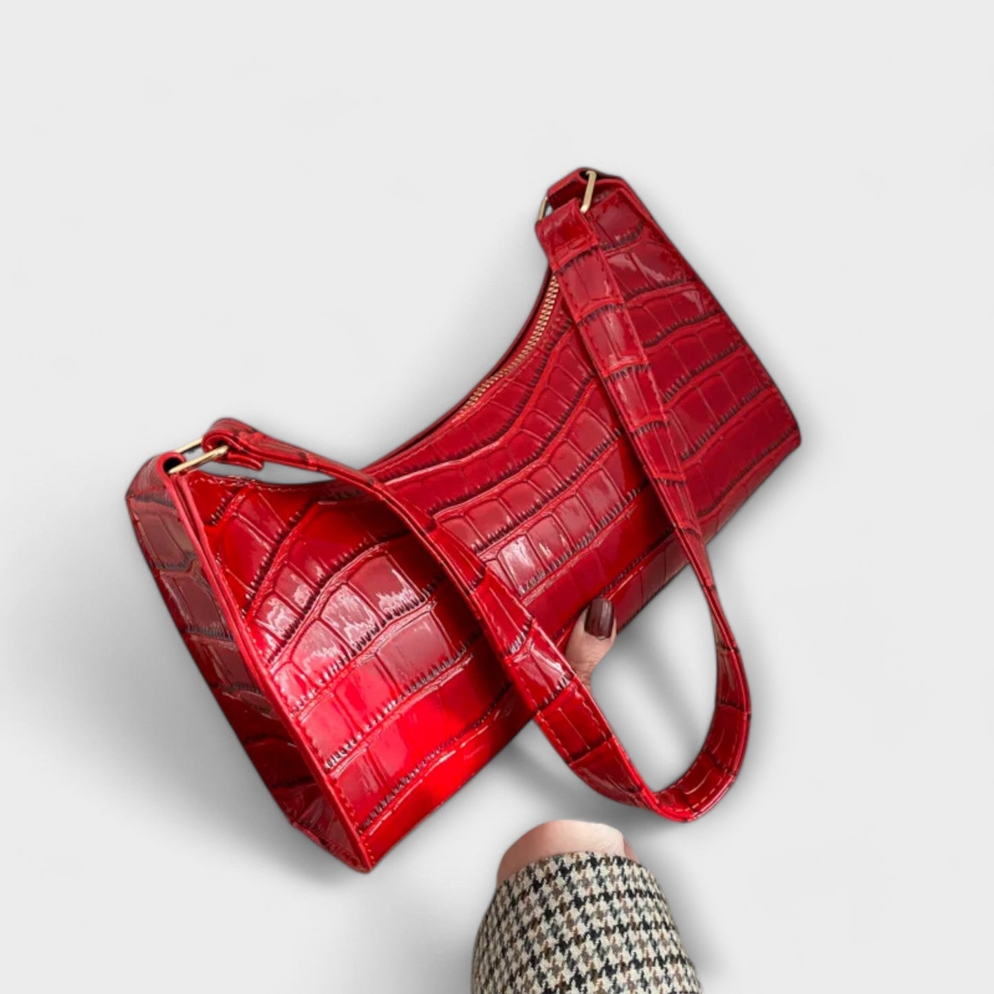 Solene™ | Glossy Leather Everyday Bag