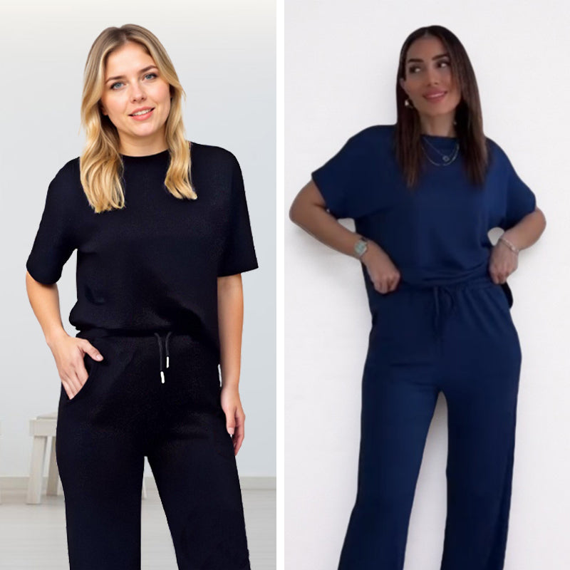 Women's Chic Top & Matching Pants 2-Piece Outfit — Anniversary Edit