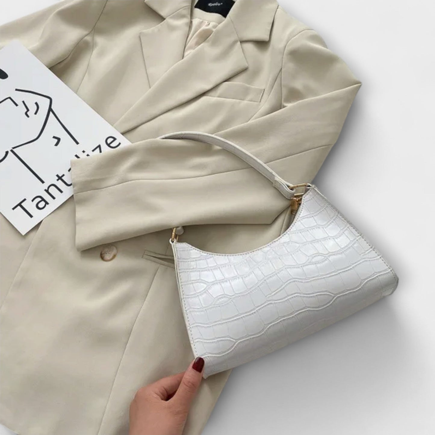 Solene™ | Glossy Leather Everyday Bag