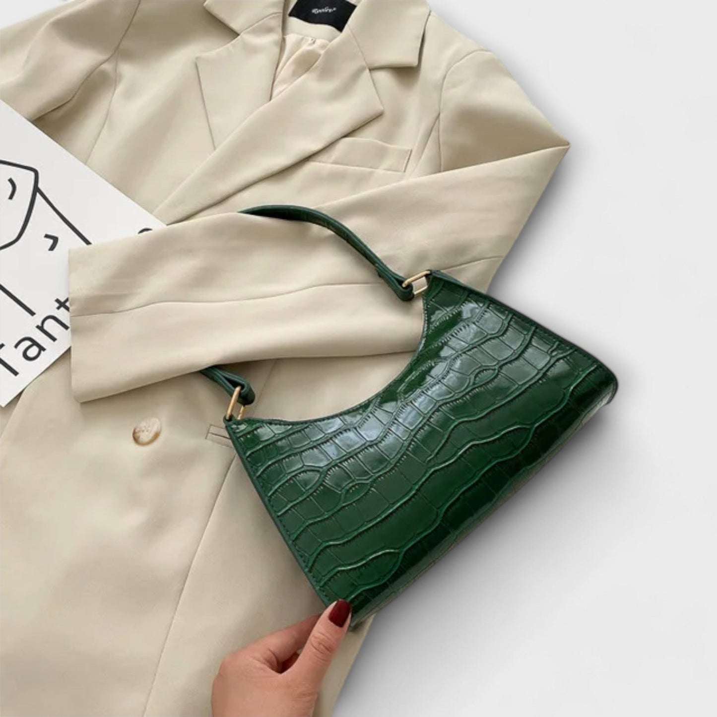 Solene™ | Glossy Leather Everyday Bag