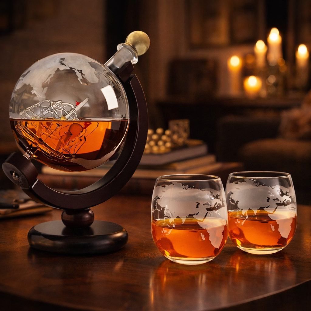 Artisan Decanters - World Map Edition