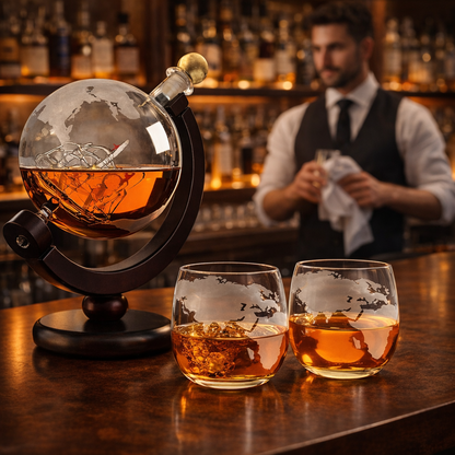 Artisan Decanters - World Map Edition