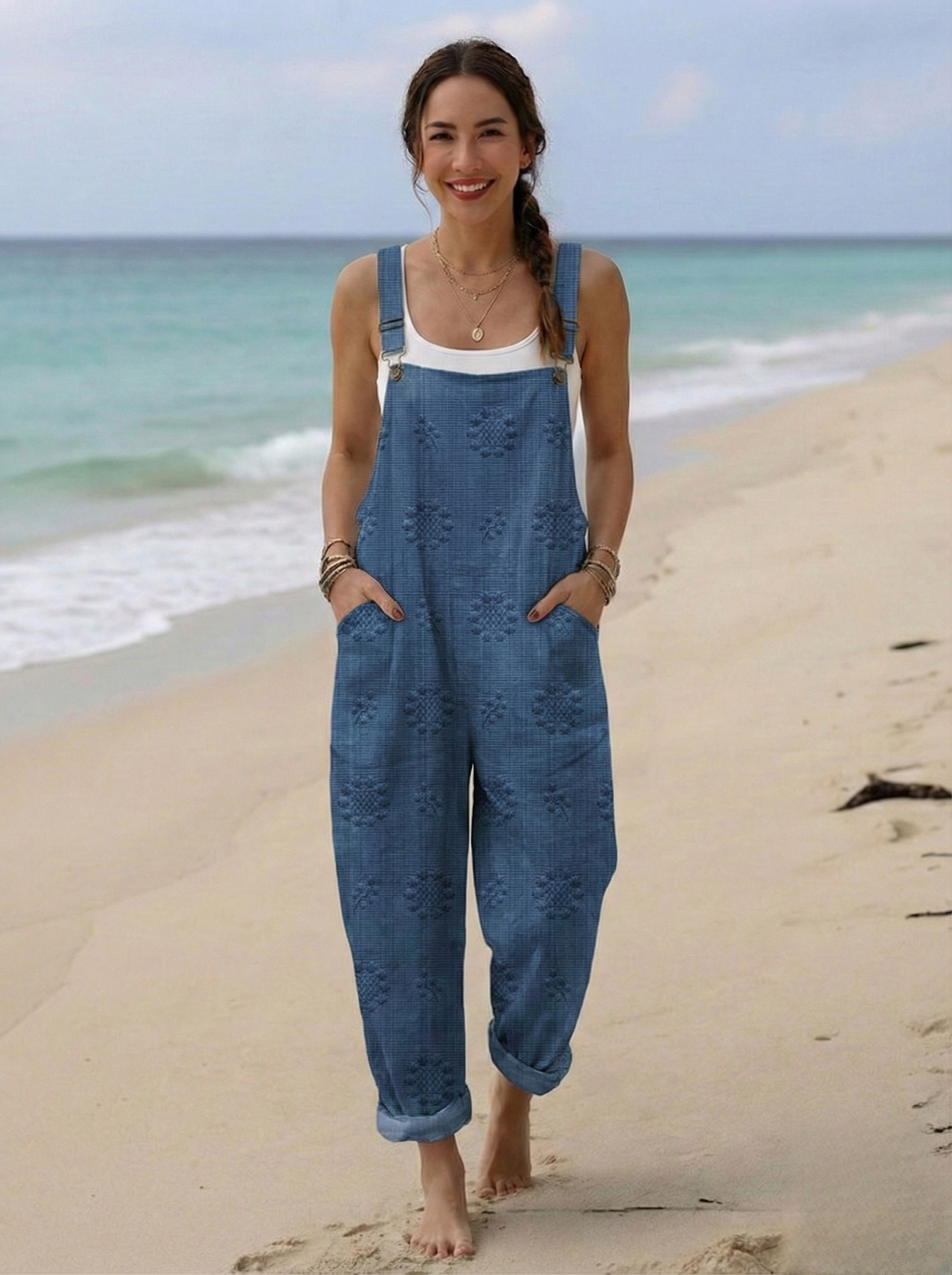 Freja | Relaxed Print Jumpsuit