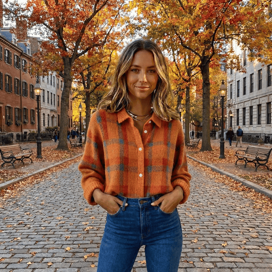 Vivienne™ | Retro Check Sweater