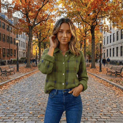 Vivienne™ | Retro Check Sweater