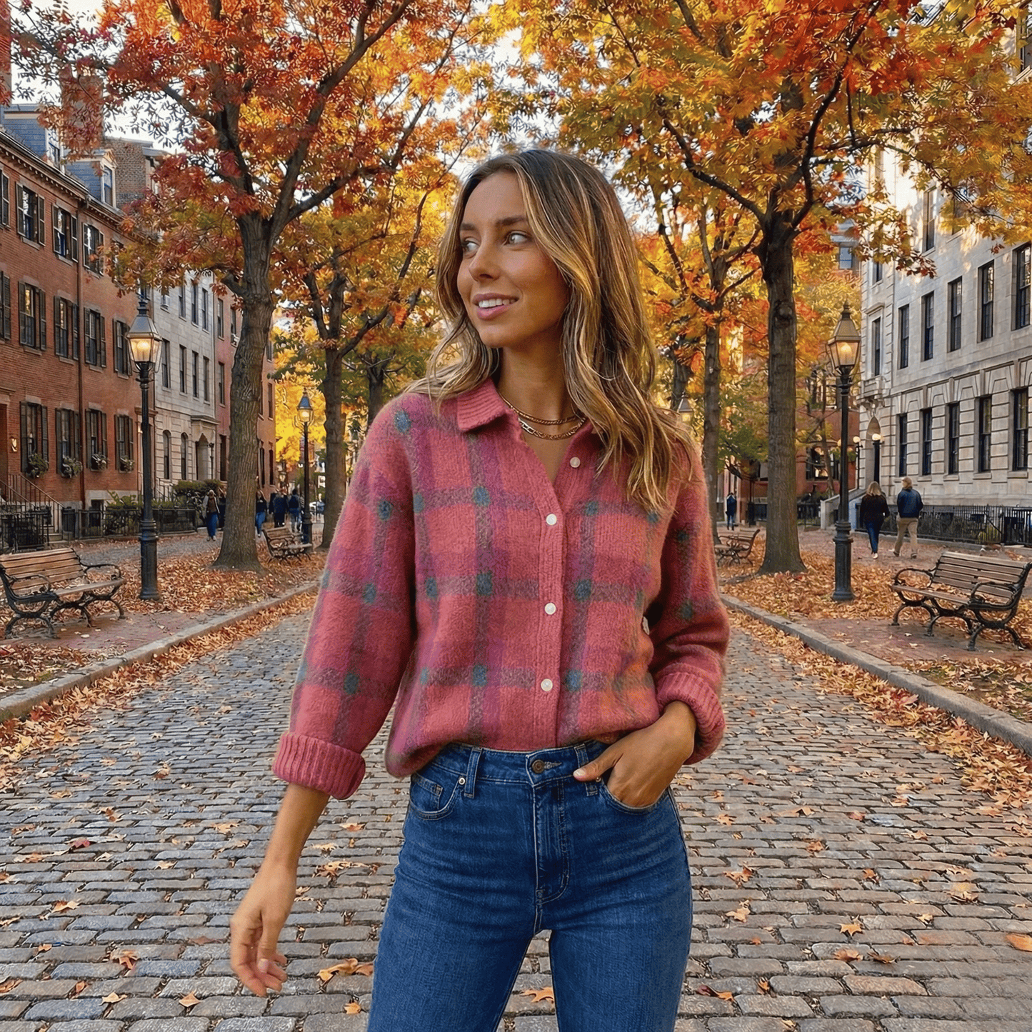 Vivienne™ | Retro Check Sweater