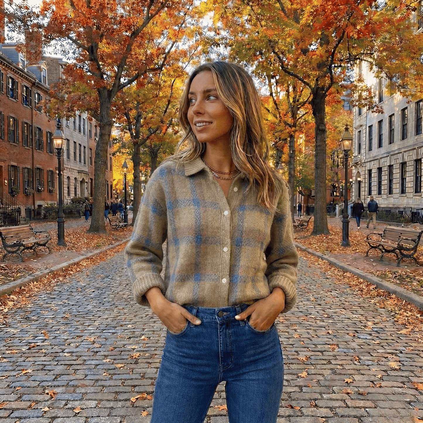 Vivienne™ | Retro Check Sweater