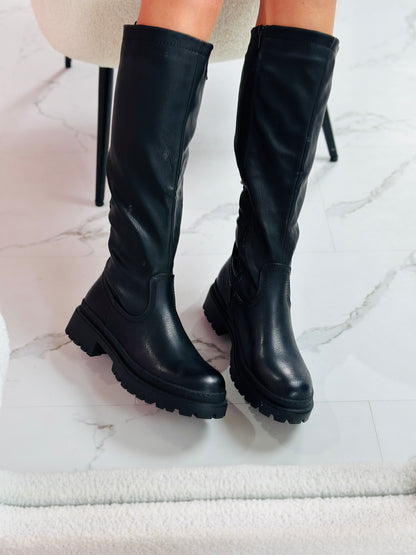 Anetta Black High Boots