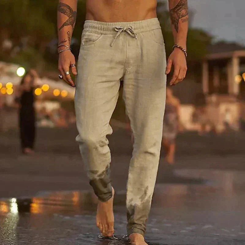 Mateo Beach | Beach Summer Linen Trousers