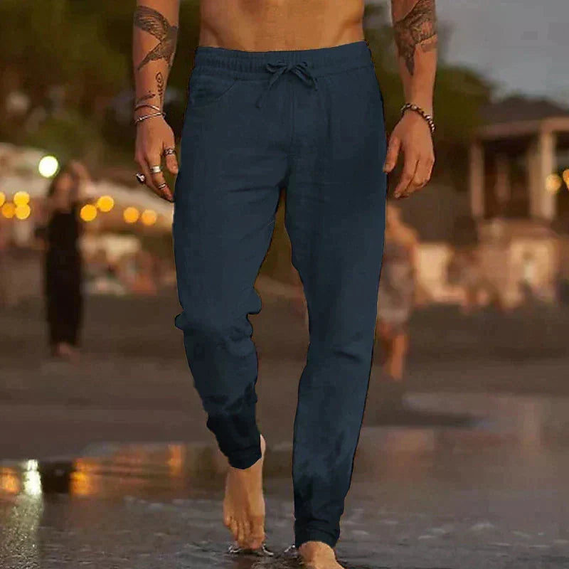Mateo Beach | Beach Summer Linen Trousers