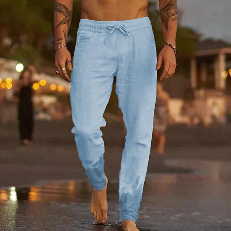 Mateo Beach | Beach Summer Linen Trousers