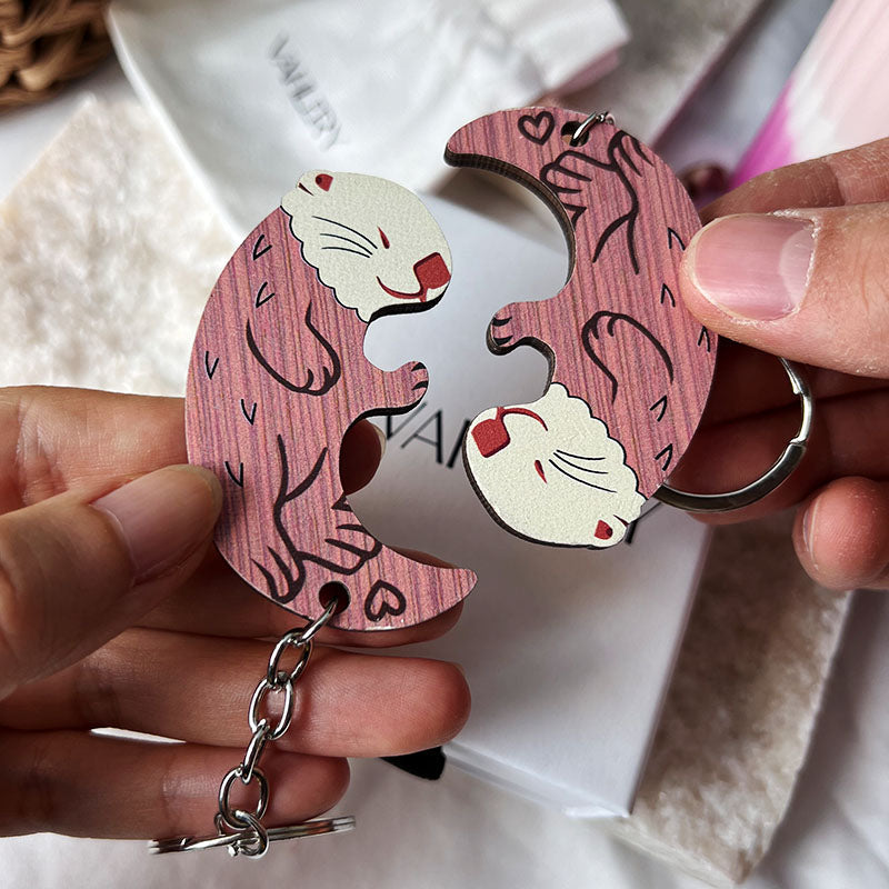 Loving Otters Keychain Set (2 Pieces)