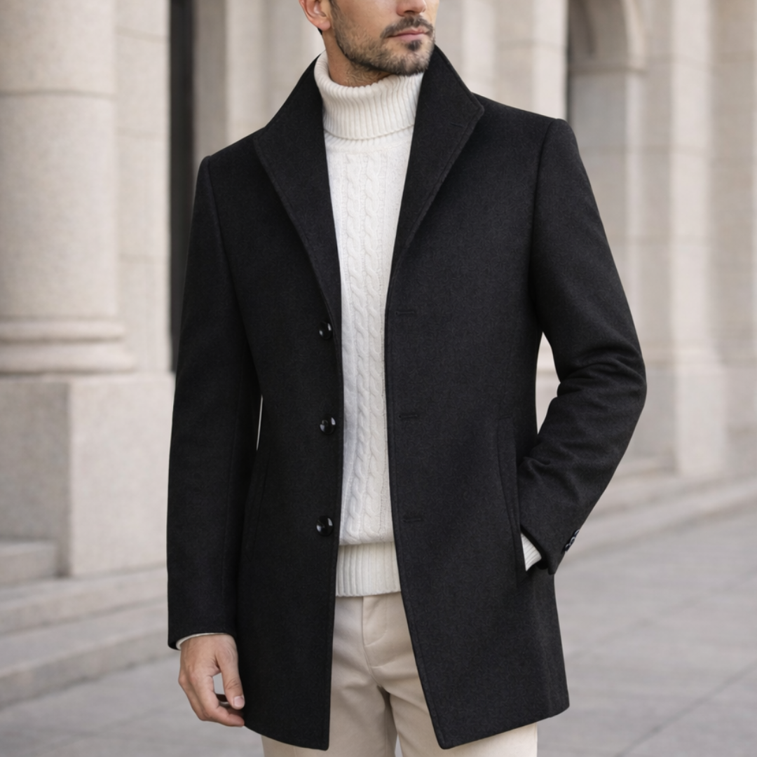 Marc™ | Long Wool-Blend Overcoat
