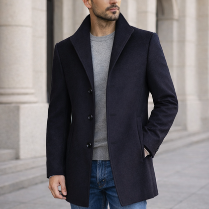 Marc™ | Long Wool-Blend Overcoat