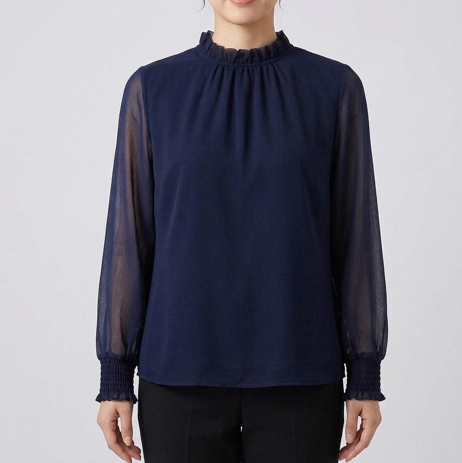 Helen | The Viaduct Sheer Ruffle Blouse