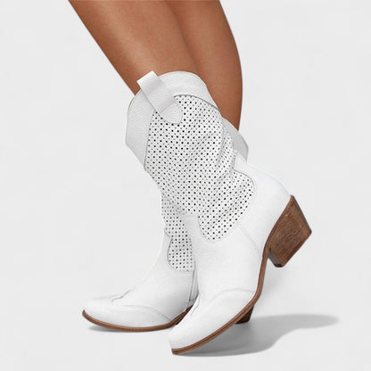 Veronica | Cream Comfort Ankle Boot