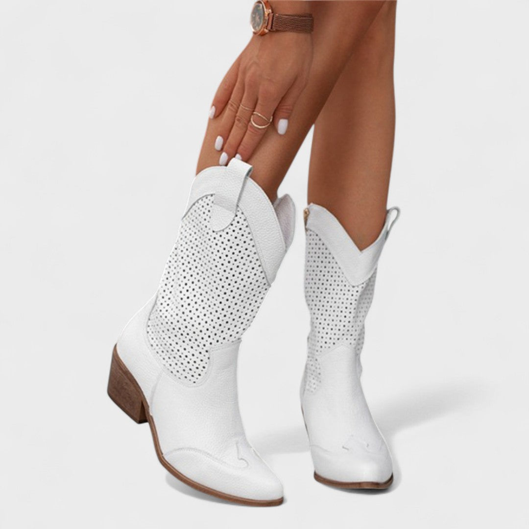 Veronica | Cream Comfort Ankle Boot