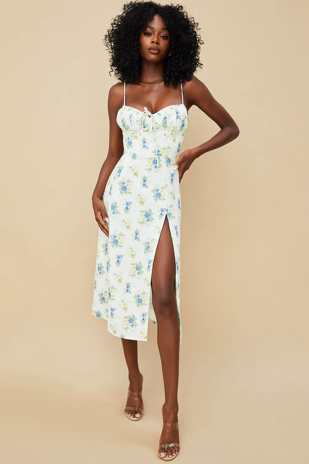 Isla™ – Elegant Floral Maxi Dress - Aurora Classics