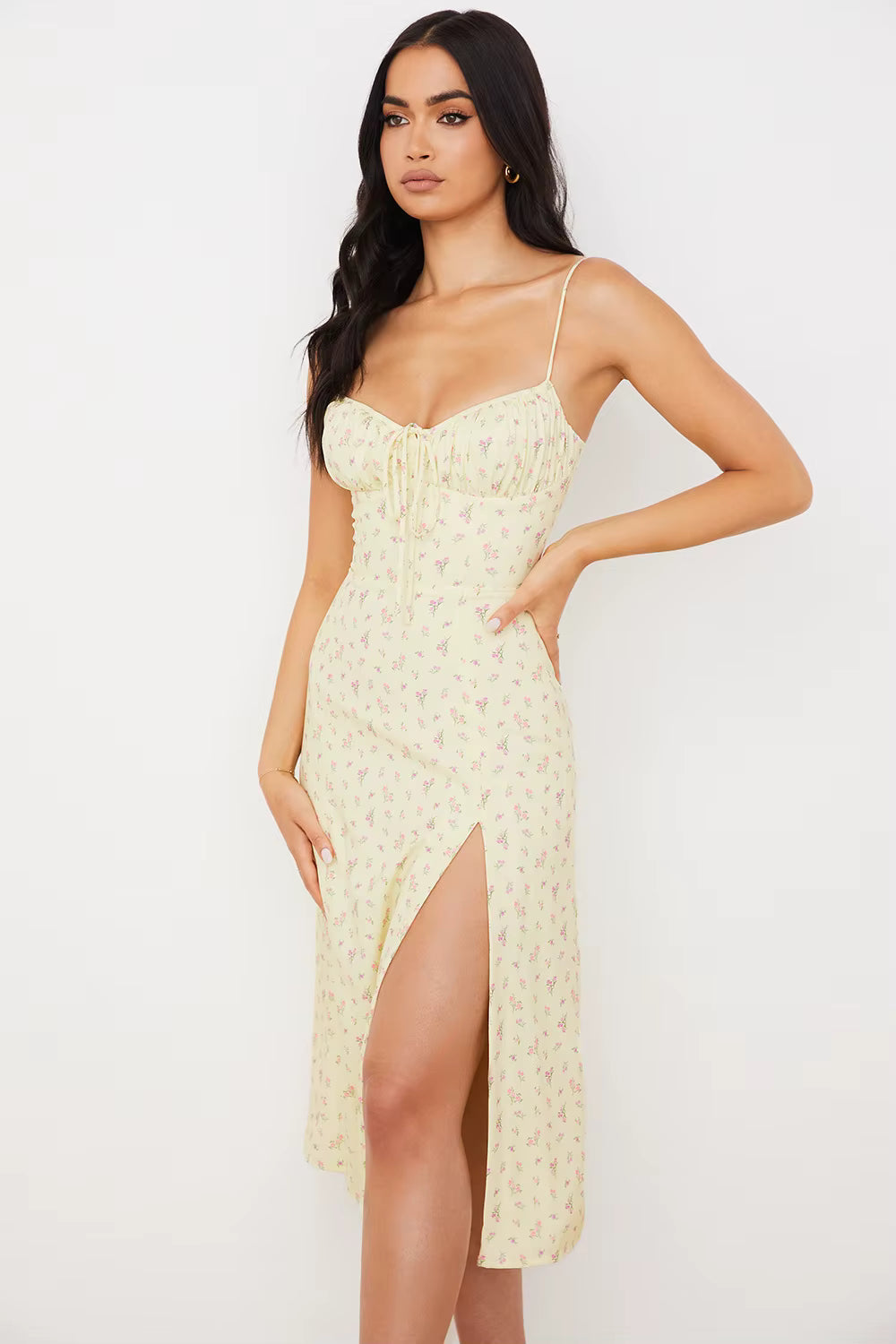 Isla™ – Elegant Floral Maxi Dress - Aurora Classics