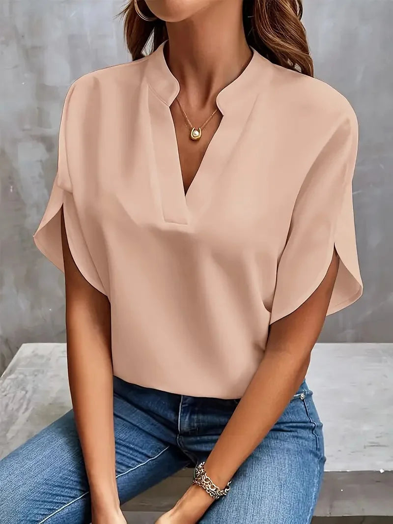 Sofia™ | Flowy Flutter-Sleeve Blouse