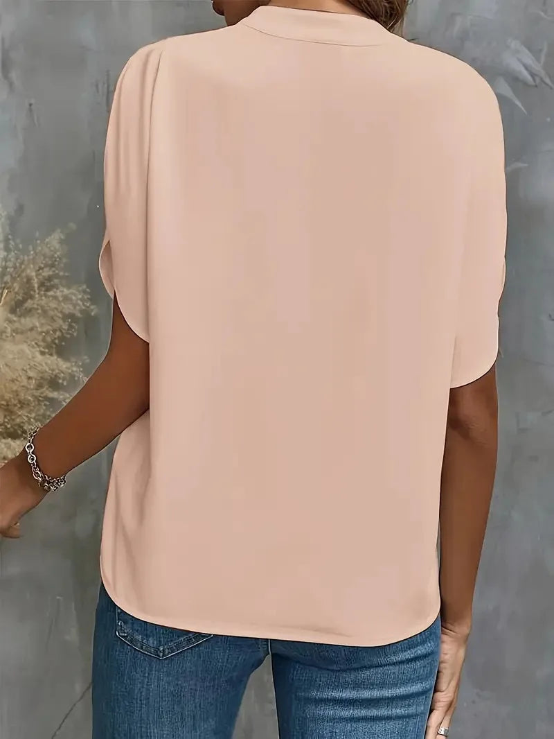 Sofia™ | Flowy Flutter-Sleeve Blouse