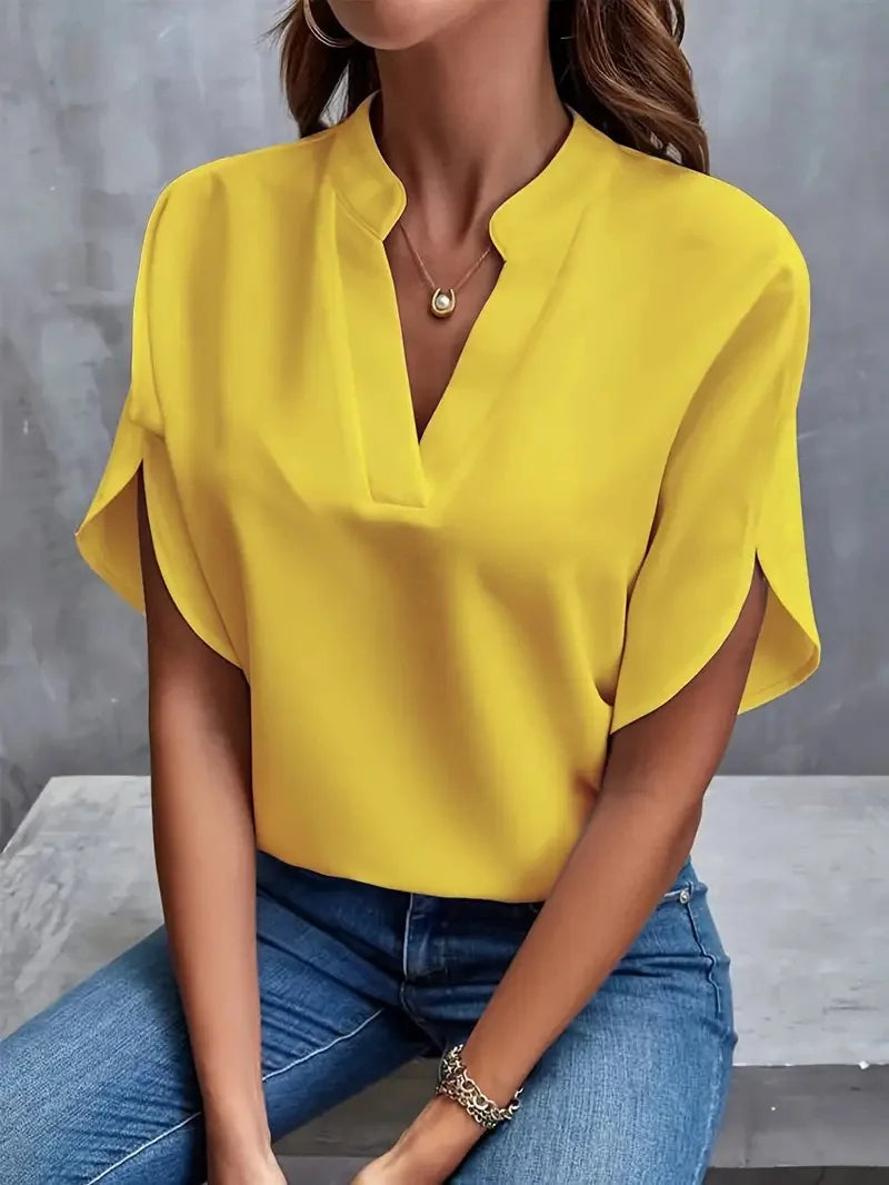 Sofia™ | Flowy Flutter-Sleeve Blouse