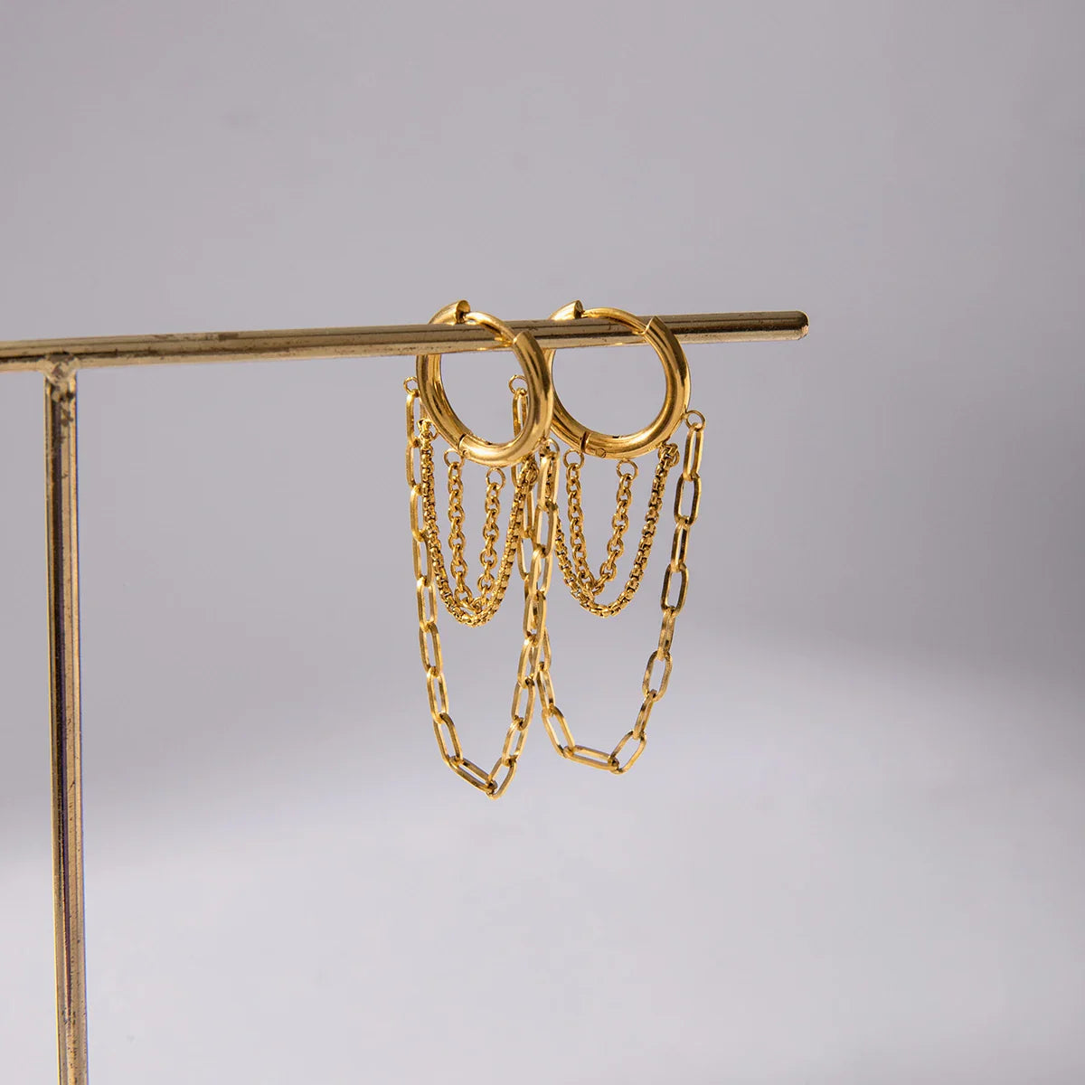 Chainfall Studio Hoop Earrings