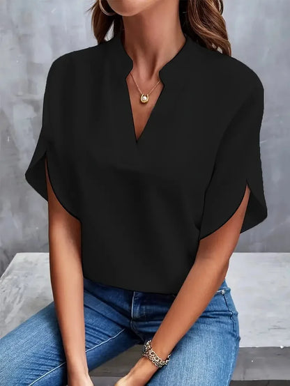 Sofia™ | Flowy Flutter-Sleeve Blouse