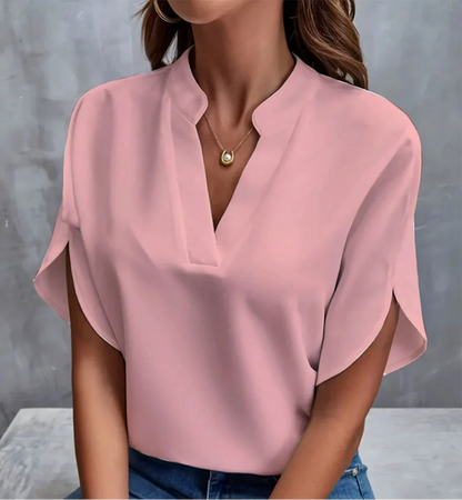 Sofia™ | Flowy Flutter-Sleeve Blouse
