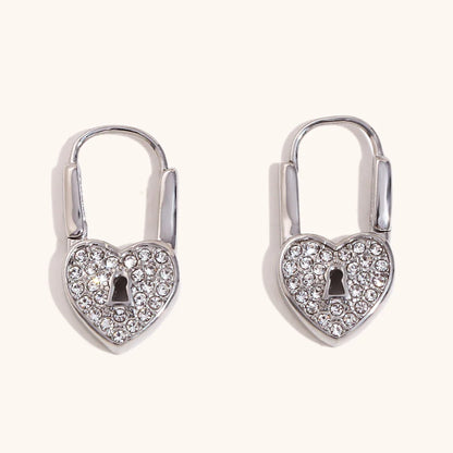 Golden Hour Heartlock Hoops - Aurora Classics