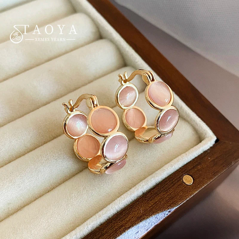 Lunet Style Opal Hoops - Aurora Classics
