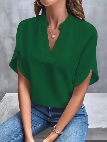 Sofia™ | Flowy Flutter-Sleeve Blouse