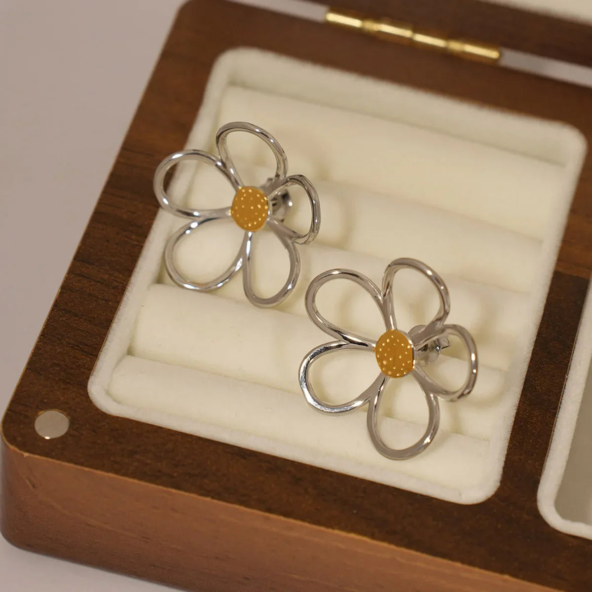 Sunbound Sterling Silver Petal Earrings