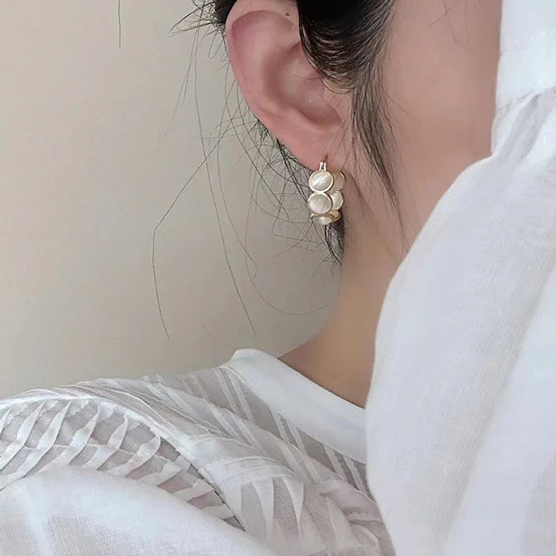 Lunet Style Opal Hoops - Aurora Classics