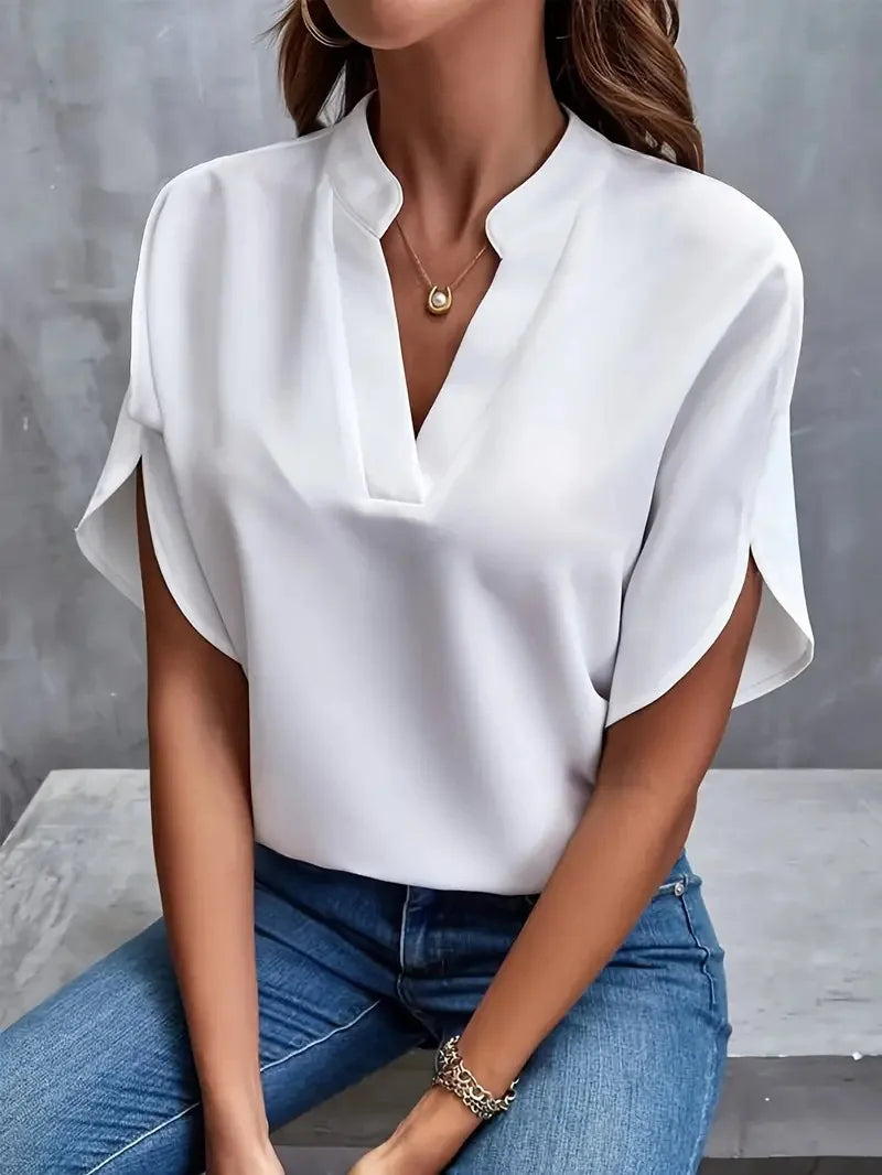 Sofia™ | Flowy Flutter-Sleeve Blouse