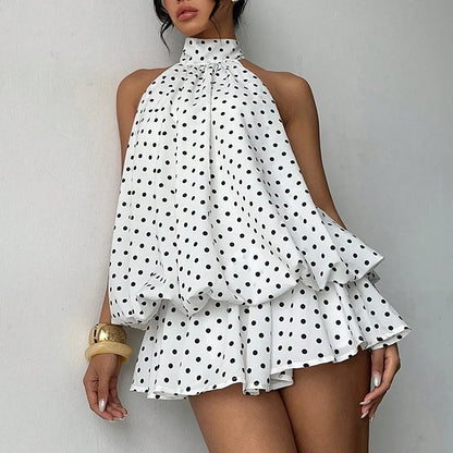 Valeria™ | Halter Backless Chiffon Dress