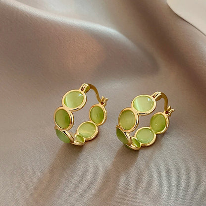 Lunet Style Opal Hoops - Aurora Classics