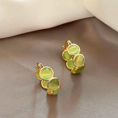 Lunet Style Opal Hoops - Aurora Classics