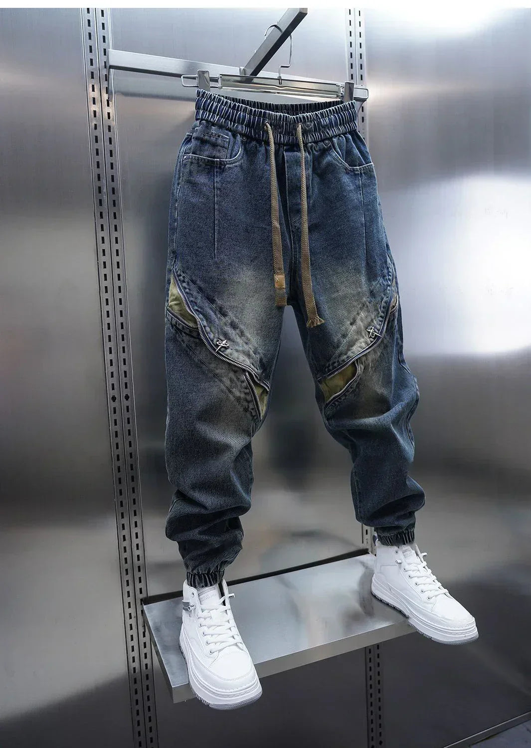 Kaelen™ | Baggy Denim Pants with Elastic Waist