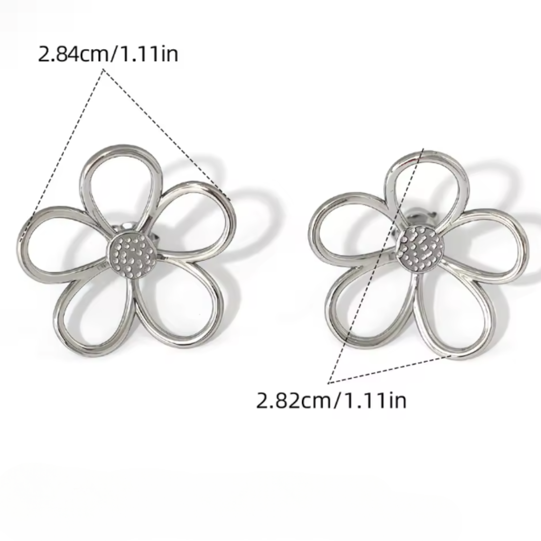 Sunbound Sterling Silver Petal Earrings