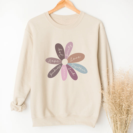 Vanilla Daisy Positivity Sweatshirt