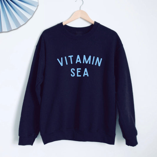 Vitamin Sea Ladies Navy Sweatshirt