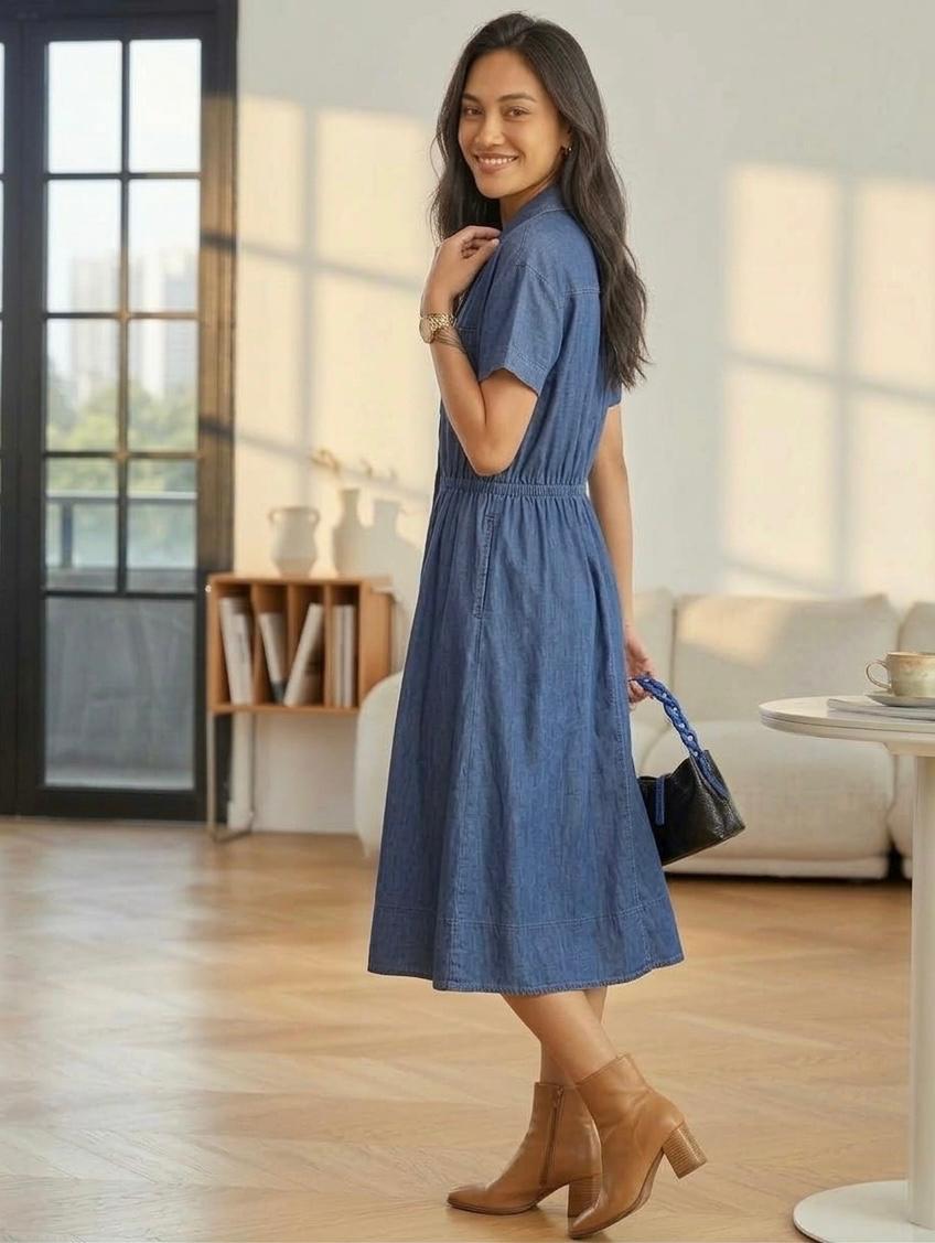 Harper Denim Dress