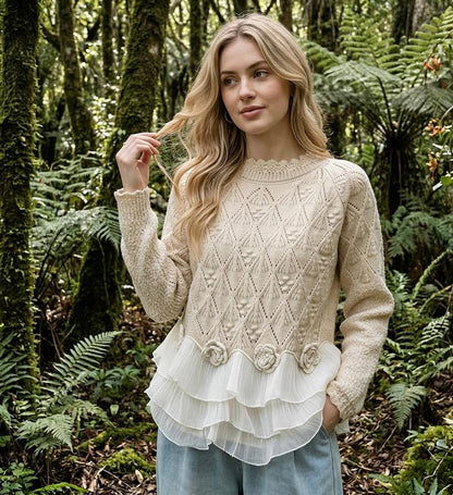 Natalie™ | Ruffle Knit Cardigan