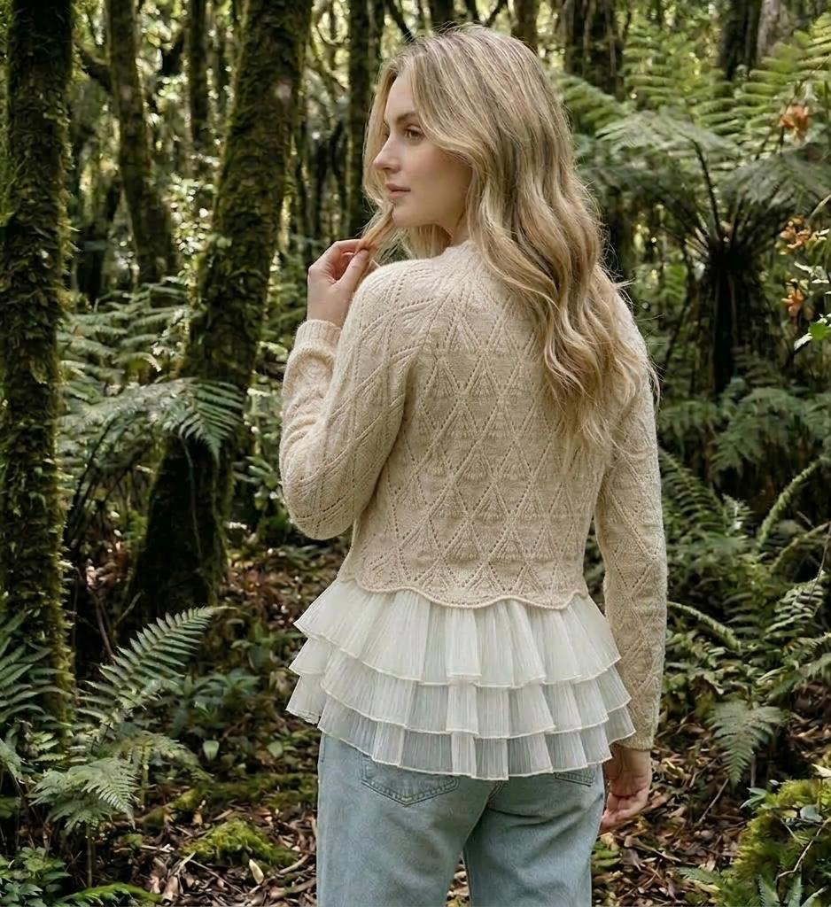 Natalie™ | Ruffle Knit Cardigan